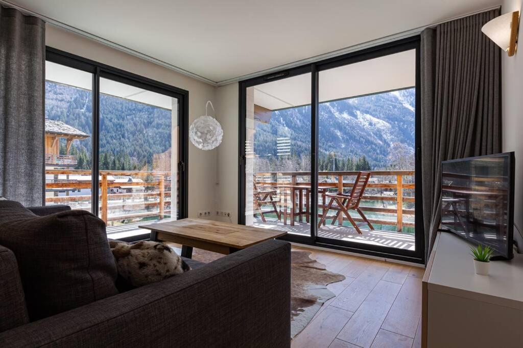 Modern 2Br 5* Pool Gym Spa Garage Mont-Blanc View Chamonix Exterior photo